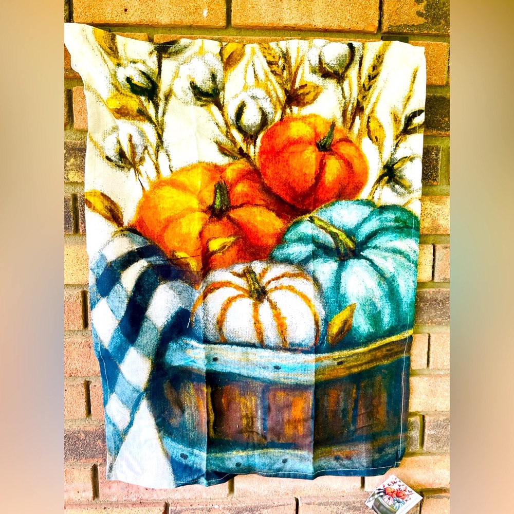 *Pumpkin Basket Kitchen Towel